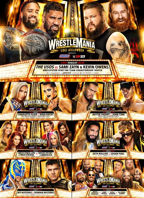 leaked wrestlemania 40 card|WrestleMania 40 match card & rumors